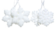sneeuwvlok foam snowflake fibre 2ass wit l.1.6cm x w.11cm x h.11cm