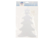 figuur polyester tree wit l.10cm x w.25cm x h.0.1cm
