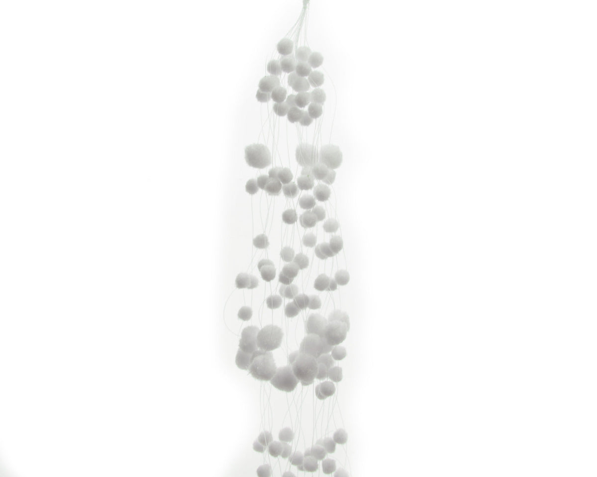 sneeuwslinger polyester snowballs wit l.78cm x w.3cm x h.3cm