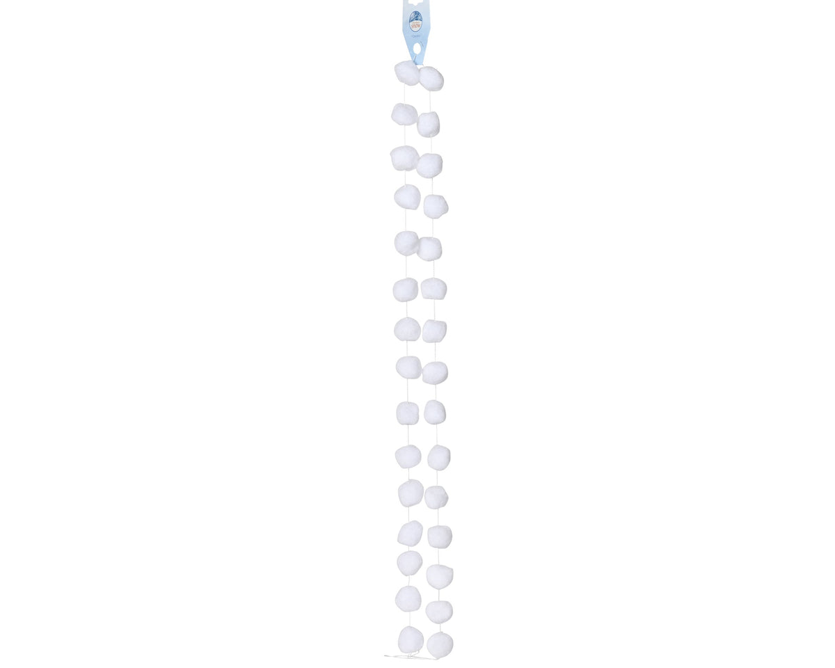 sneeuwslinger polyester wit d.4cm x h.180cm