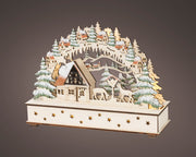 led scenery triplex steady binnen kleuren/warm wit l.6cm x w.20cm x h.15cm