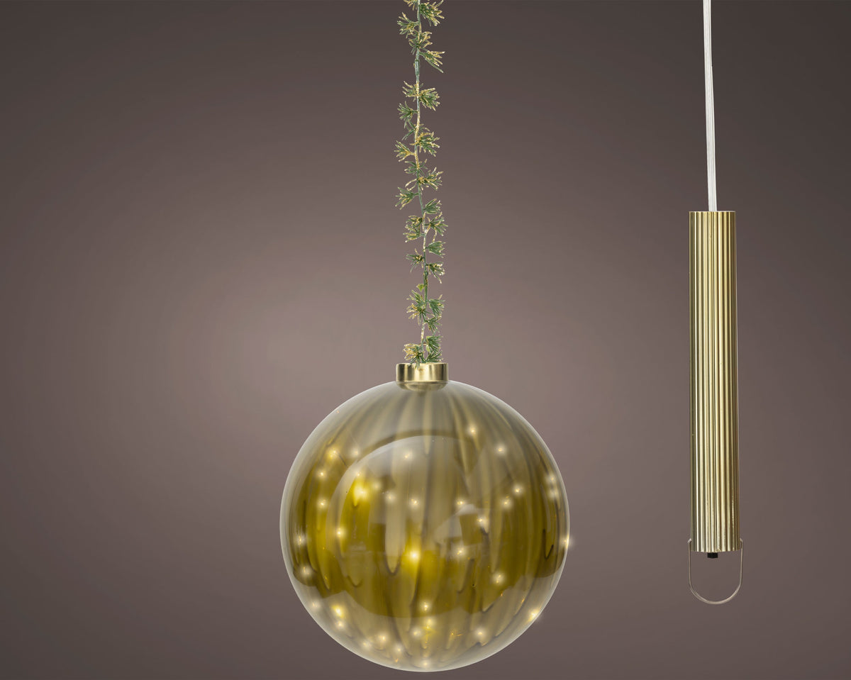 micro led bal steady binnen groen/warm wit d.19cm