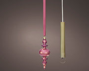 micro led ornament steady binnen roze/warm wit d.9.5cm x h.27cm