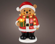 led beer polyresin steady binnen kleuren/warm wit l.22cm x w.29.5cm x h.49cm