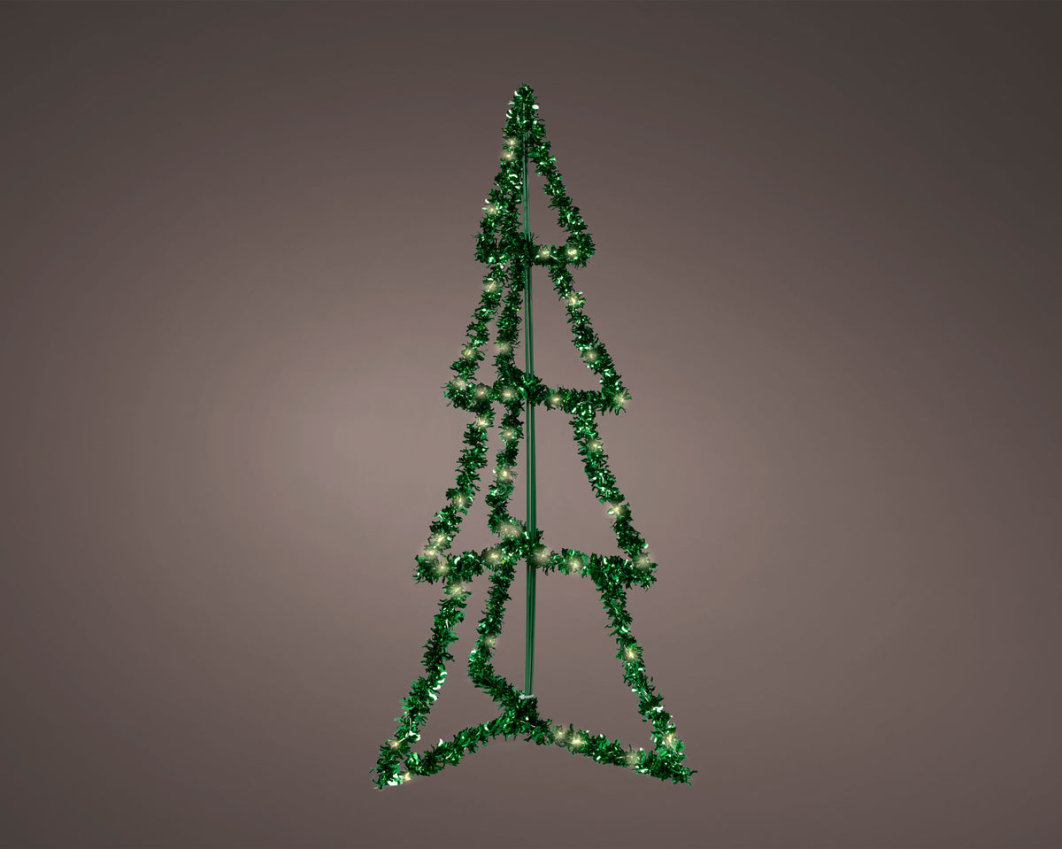 micro led boom pvc steady binnen groen/warm wit l.35cm x w.35cm x h.80cm