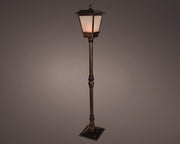 led lantaarn plastic fire flame effect buiten antiek koper l.25cm w.25cm h.160cm