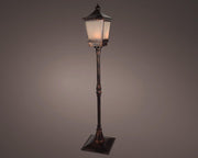 led lantaarn plastic fire flame effect buiten antiek koper l.37.5cm w.37.5cm h.185cm