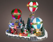 led scenery polyresin flashing effect binnen kleuren/multi l.23.5cm x w.33.5cm x h.28cm