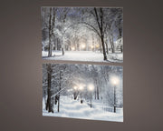 led canvas pvc flashing effect bo binnen 2ass assorted/warm wit/koel wit l.1.5cm x w.58cm x h.38cm