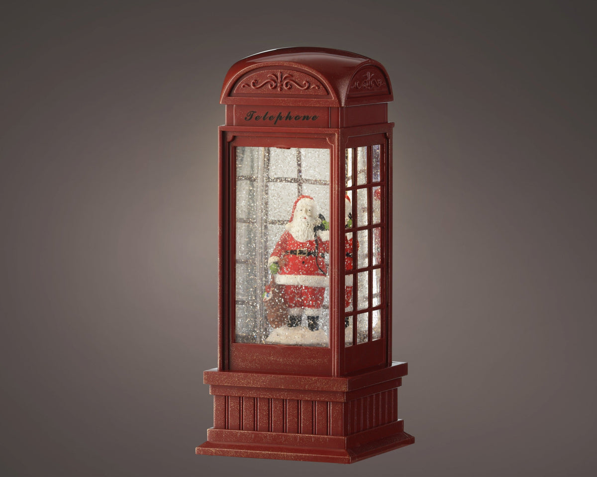waterspinner plastic telephone booth steady bo binnen rood/warm wit l.11cm x w.11cm x h.25cm