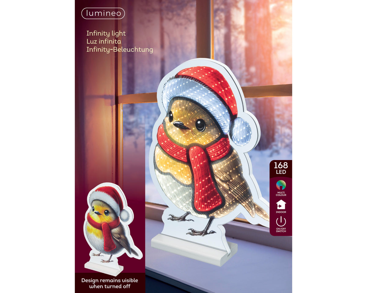 LED Infinity Leuchten PET Steady L.1,3cm B.27cm H.37cm