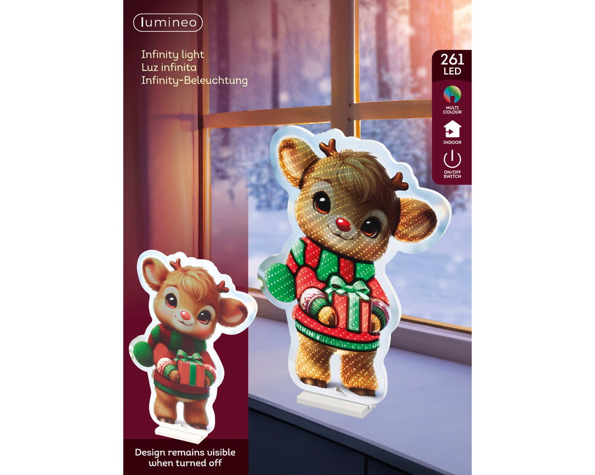 LED Infinity Lights PET Steady L.1,3cm B.41cm H.57cm
