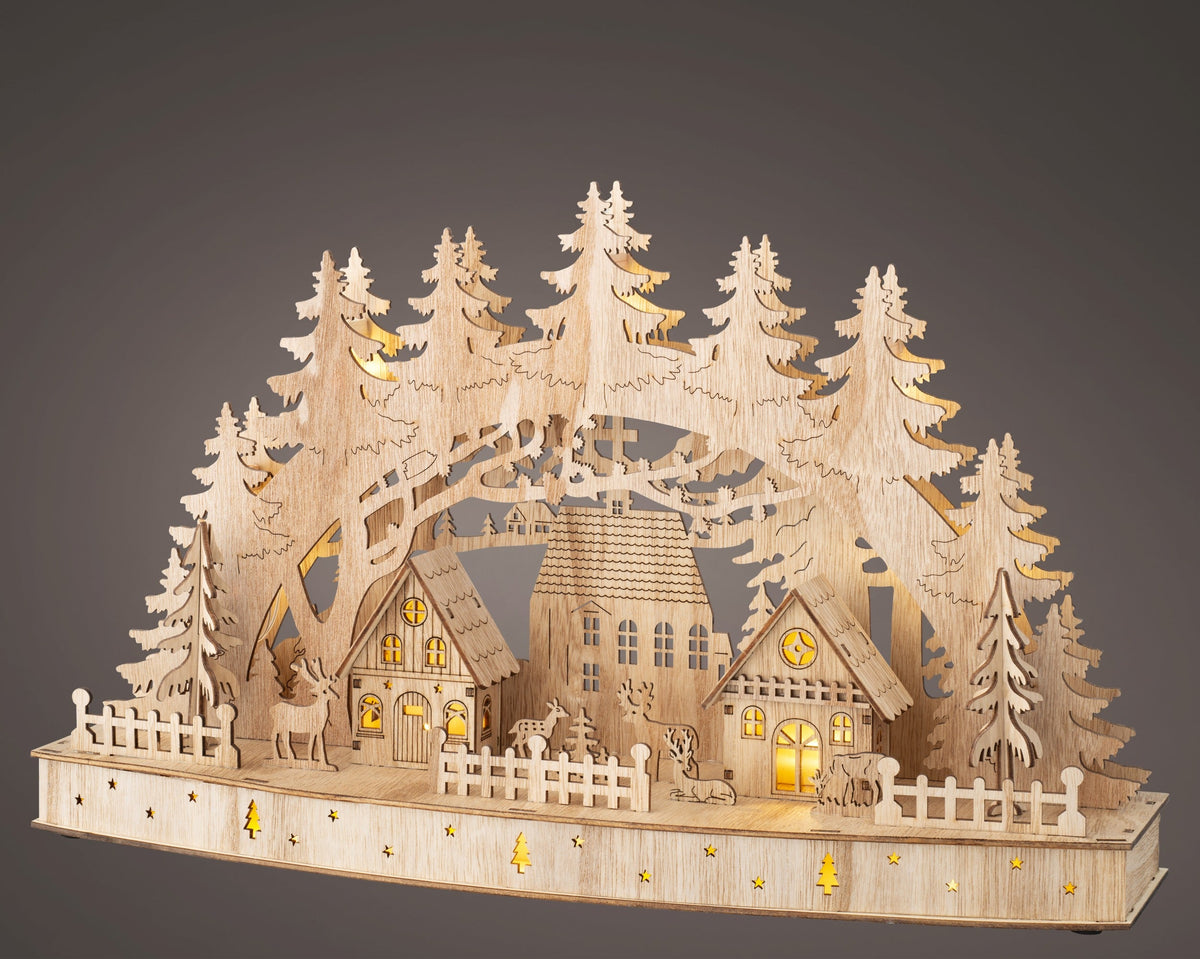 led scenery triplex steady binnen fsc 100% naturel/warm wit l.12cm x w.44cm x h.26.5cm