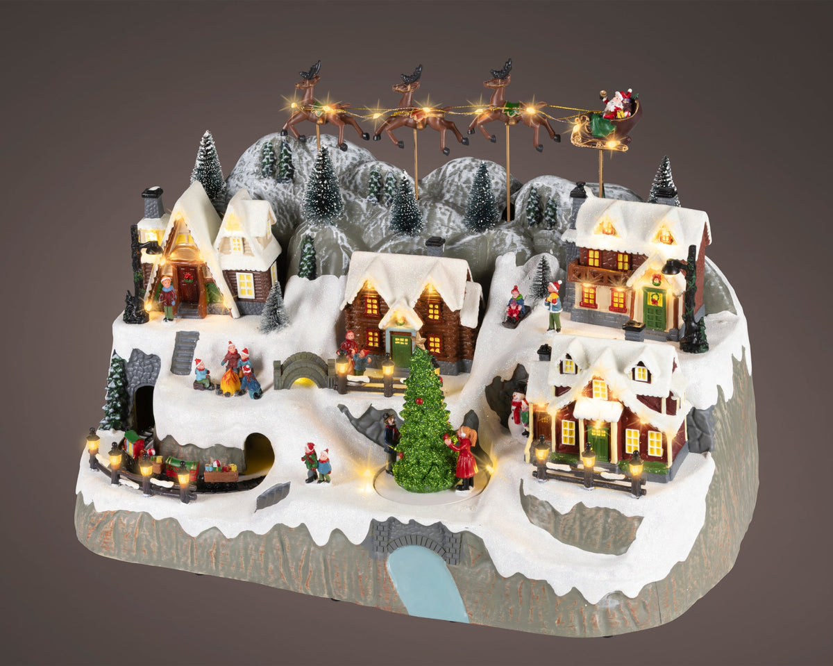 led scenery plastic steady binnen kleuren/multi l.35.5cm x w.59.5cm x h.38.5cm