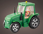 waterspinner plastic tractor steady bo binnen groen/warm wit l.11.3cm x w.22cm x h.17cm