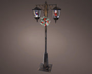 led sneeuw blower plastic lantern sneeuwval effect binnen antiek koper/koel wit l.40cm w.80cm h.188cm
