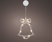 micro led raamverlichting plastic steady binnen transparant/warm wit l.1cm x w.13.5cm x h.17.5cm