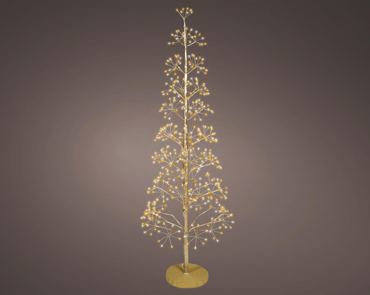 micro led boom ijzer flashing effect buiten goud/warm wit/klassiek warm d.55cm h.150cm