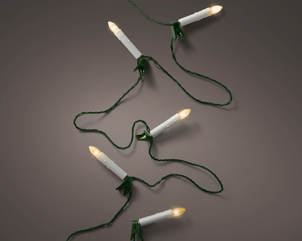 led candle lights steady buiten groen/klassiek warm 16 led l.1.4cm x w.600cm x h.8.5cm