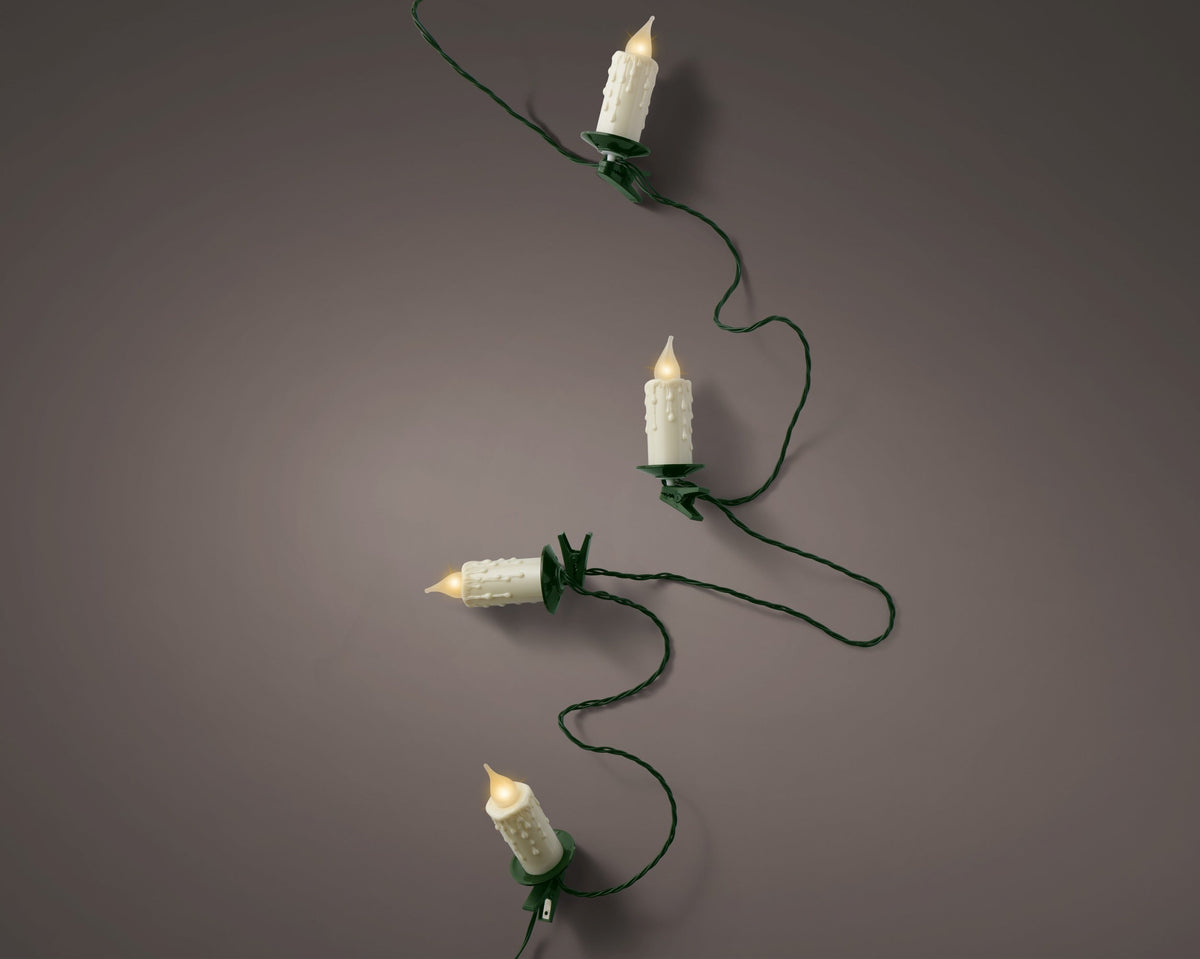 led candle lights steady binnen groen/klassiek warm 30 led l.3cm x w.1160cm x h.9.2cm