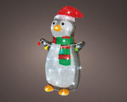 led pinguïn acryl flashing effect buiten l.22cm w.28cm h.45cm