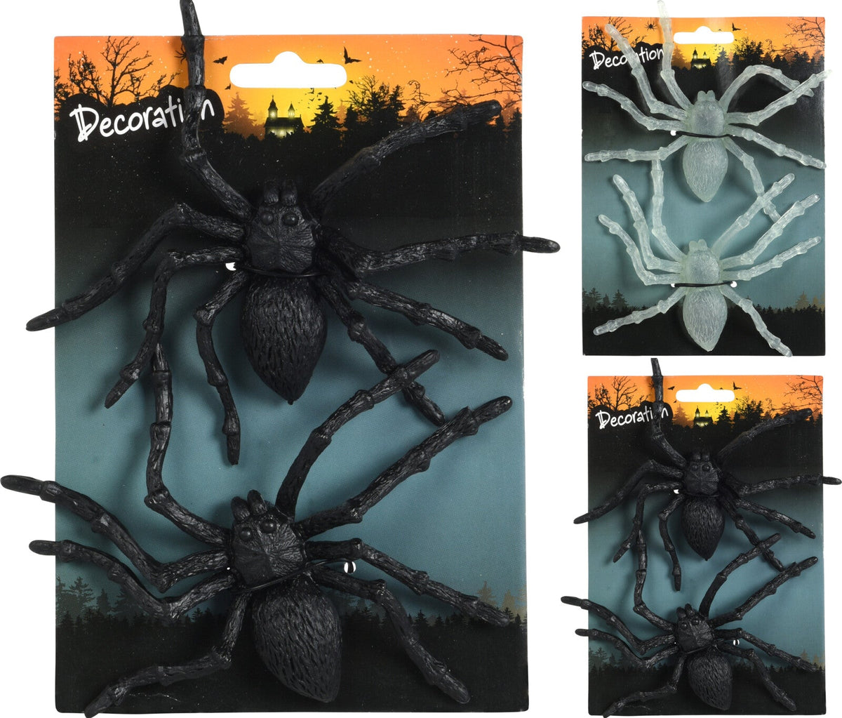 spinnen 13cm set van 2 pp 2ass
