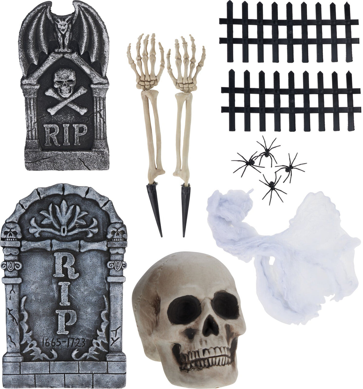 begraafplaats decoratieset