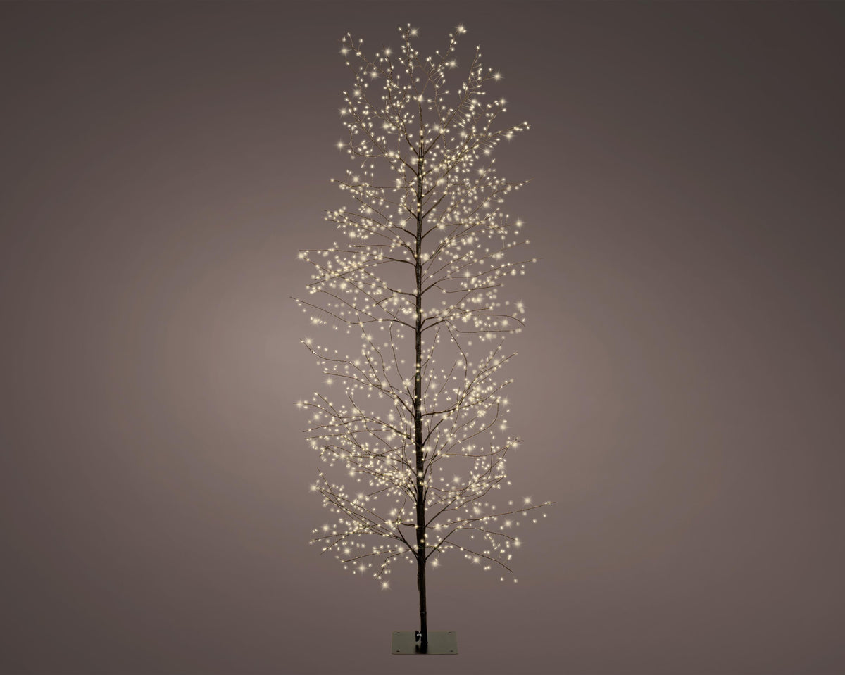 micro led boom pvc steady buiten zwart/warm wit d.80cm h.180cm
