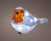 led roodborstje acryl robin steady bo buiten l.11cm w.21cm h.14cm