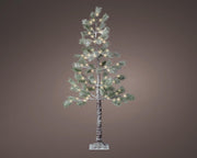 led boom pvc snowy pine steady buiten groen/warm wit l.60cm w.60cm h.150cm