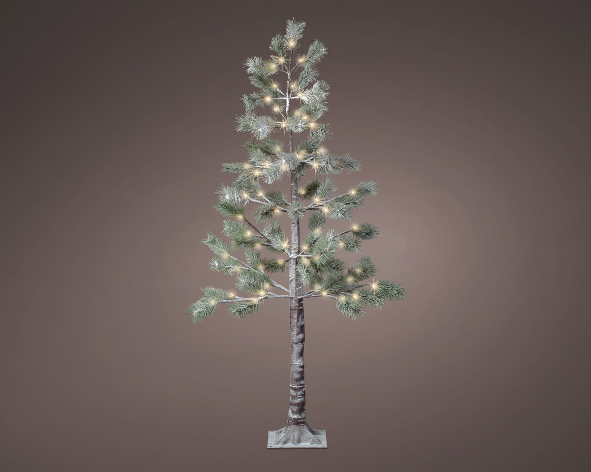 led boom pvc snowy pine steady buiten groen/warm wit l.60cm w.60cm h.150cm