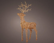 micro led rendier wicker steady buiten naturel/warm wit l.38cm w.107cm h.180cm