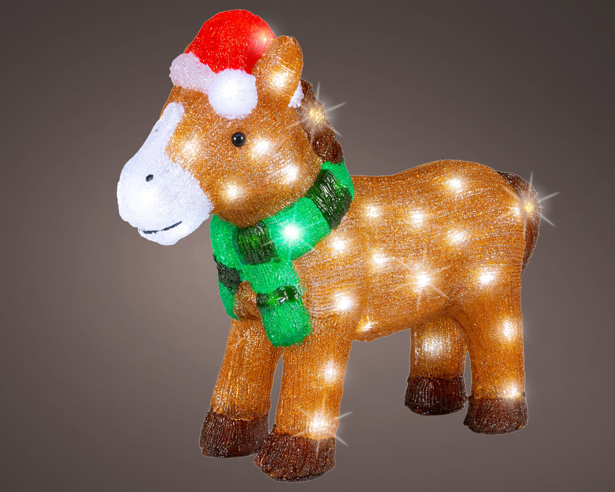 led paard acryl steady buiten l.17.5cm w.44cm h.38cm