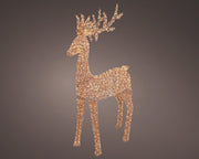 micro led rendier pet flashing effect buiten rose gold/warm white l.35cm w.96cm h.200cm
