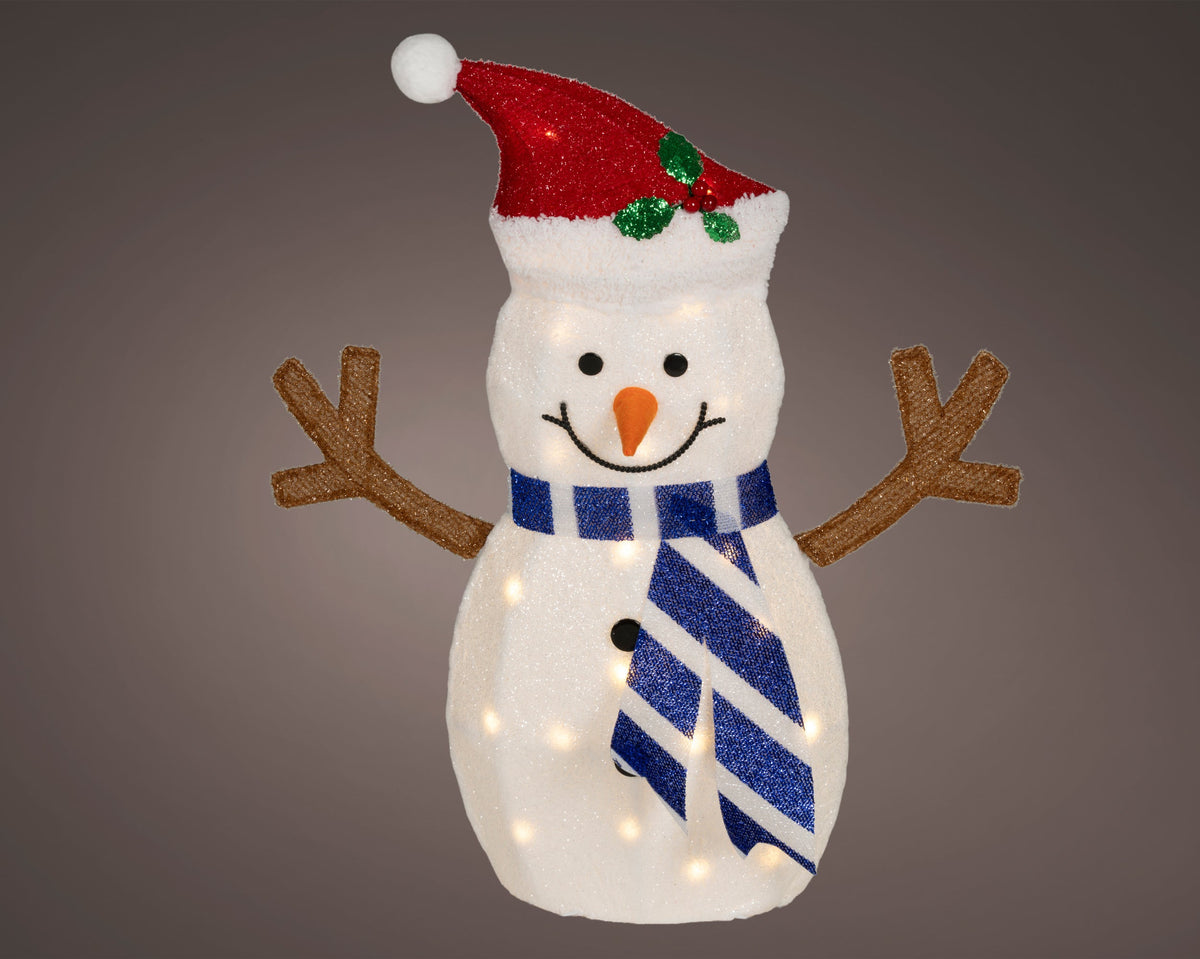led sneeuwpop stof steady buiten kleuren/warm wit l.15cm x w.57cm x h.67cm