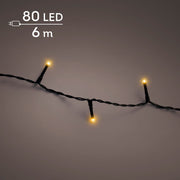 led basic lights steady buiten zwart/klassiek warm 80 led l.600cm