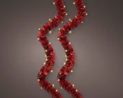 led slinger 8 functie twinkel effect buiten kerstrood l.295cm