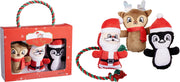hondenspeelgoed set van 4sts kerst design