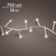 led compact lights 8 functie twinkel effect buiten transparant/warm wit 750 led l.1600cm