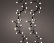 led cherry lights 8 functie twinkel effect buiten zwart/warm wit 350 led l.750cm