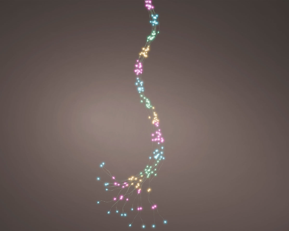 micro led boom bunch flashing effect buiten groen/soft multi 672 led l.210cm