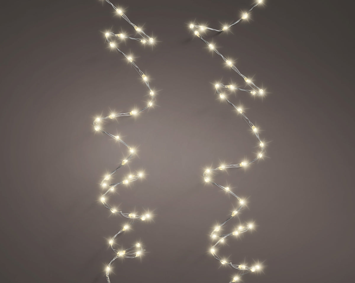 micro led extra dense lights 8 functie twinkel effect buiten zilver/warm wit 378 led l.600cm