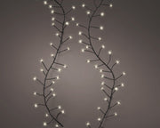 micro led compact lights 8 functie twinkel effect buiten zwart/warm wit 960 led l.1200cm