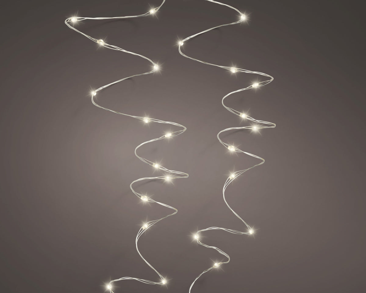 micro led stringlights steady buiten zilver/warm wit 240 led l.1195cm