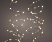 micro led stringlights steady buiten zilver/klassiek warm 180 led l.895cm