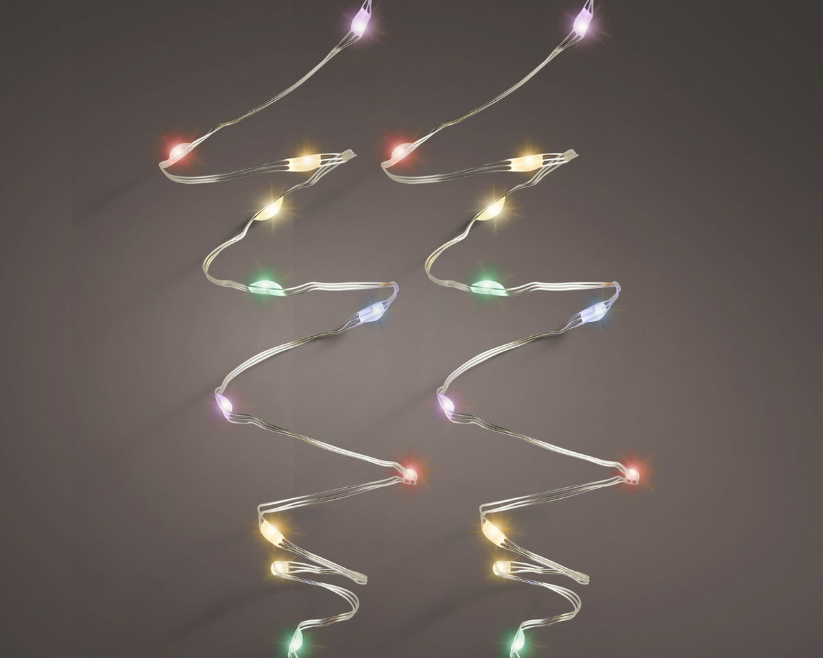 micro led stringlights 8 functie twinkel effect buiten zilver/zacht multi 240 led l.1195cm