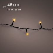 led durawise basic lights 8 functie twinkel effect bo buiten zwart/klassiek warm 48 led l.350cm