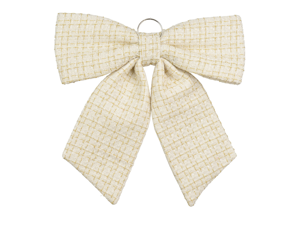 strik polyester wolwit/kleur(en) l.6cm x w.57cm x h.62cm