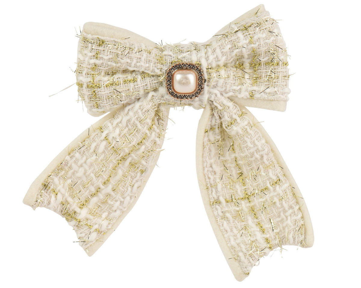 strik polyester strass stone creme l.2.5cm x w.11cm x h.14cm