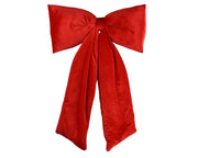 strik polyester fluweel kerstrood l.13cm x w.80cm x h.115cm